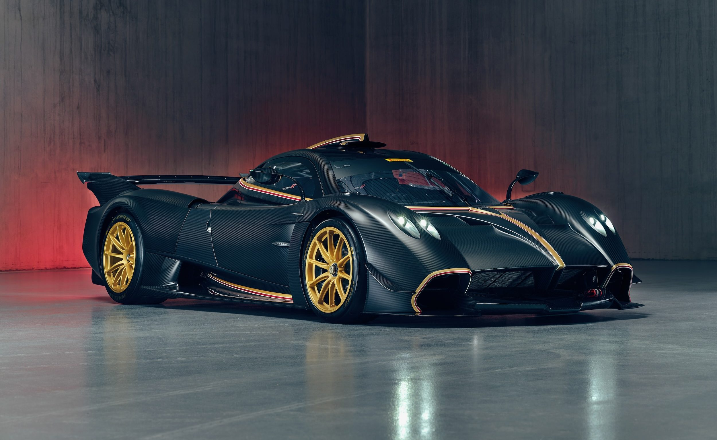 A sleek Pagani Huayra hypercar